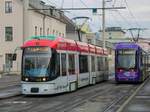 Graz. Cityrunner 653 konnte ich am 22.12.2020 als Linie 1 in der Waagner-Biro-Straße ablichten.