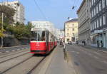 Wien Wiener Linien SL 38 (c5 1402 (Bombardier-Rotax 1978)) XIX, Döbling, Oberdöbling, Döblinger Hauptstraße / Glatzgasse / Billrothstraße (Hst.