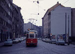 Wien Wiener Stadtwerke-Verkehrsbetriebe (WVB) SL 78/ (T2 428 (Lohnerwerke 1956, Umbau vom T 428)) III, Landstraße, Erdbergstraße / Fruethstraße am 19. Juli 1974. - Scan eines Diapositivs. Film: AGFA CT 18. Kamera: Minolta SRT-101.