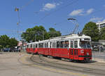 Der Countdown läuft, noch gut eine Woche, danach sind die E1 am 6er endgültig Geschichte!      E1 4519 + c4 1309 als Linie 6 wurde wegen zu höhrer Verspätung beriets beim