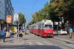 Wien Wiener Linien SL 49 (E1 4528 + c4 1336) XIV, Penzing, Breitensee, Hütteldorfer Straße / Lützowgasse am 30.