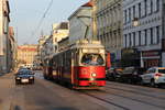 Wien Wiener Linien SL 49 (E1 4539 + c4 1357 (Bombardier-Rotax 1974 bzw. 1976)) XV, Rudolfsheim-Fünfhaus, Märzstraße am 18. Oktober 2019. 