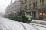SGP GT8 Nr. 507 als  Fahrschule  in der Herrengasse in Richtung Andritz am 20.2.2026