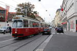 Wien Wiener Linien SL 71 (E2 4309 (Bombardier-Rotax 1978)) III, Landstraße, Rennweg / Salesianergasse am 15.