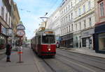 Wien Wiener Linien SL 41 (E2 4031 (SGP 1979)) IX, Alsergrund, Währinger Straße / Spitalgasse / Nußdorfer Straße (Hst. Spitalgasse) am 14. Feber / Februar 2019.