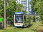 Graz. Bei Frühlingshaftem Wetter am 25.05.2020 konnte ich Variobahn 231 kurz vor der Haltestelle Grazer Straße fotografisch festhalten. 