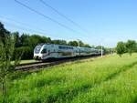 4110 614-3  Dresden Elbland  braust als IC95(wienerwald) entlang der Passauerbahn in Richtung seinem nächstem Stopp Wels; 210724