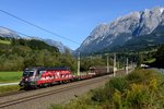 Laut Lokfinder hätte der "Werbe-Ochs" schon durch sein müssen....aber die 1116.138 mit ihrem kurzen G 54533 wurde am 24.
