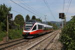 4023 004 mit dem Fahrtziel "Schwarzach-St.