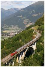101 051 schiebt den EC 114 "W�rthersee" von Klagenfurt nach Dortmund �ber die Tauerns�drampe.