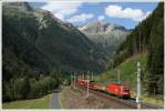 1216 021 f�hrt mit der Tauernschleuse von Mallnitz nach B�ckstein.