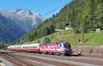 Am 9.September 2012 durchf�hrt "Heeres-Sport" 1116 138 mit dem TEE Dortmund Hbf->P�rtschach am W�rthersee den Bahnhof Mallnitz-Obervellach in Richtung Villach.