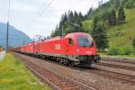 Am 1.Juli 2012 war dieses Triple besteht aus 1216 144 + Schwesterlok sowie einer slowenischen 541er in Dorfgastein auf dem Weg �ber Schwarzach St.Veit nach Linz.