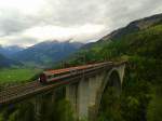 Nachschuss des IC 591 (Villach Hbf - Salzburg Hbf) am 3.4.2015 auf der Pfaffenberg-Zwenberg-Brücke.