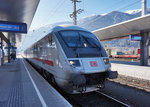 EC 114 "Wörthersee" (Klagenfurt Hbf - Dortmund Hbf), am 18.3.2016 bei der Einfahrt in Spittal-Millstättersee.