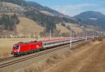 1116 271 "Top Performer am Zug" war 12.03.2011 mit  dem IC 518 ebenfalls bei Rottenmann zu sehen.