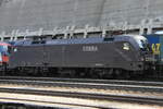 ÖBB 1116 182-7 "Cobra Polizei" und eine weitere 1116 brachten einen KLV Zug bis zum Grenzbahnhof Brenner/Brennero.