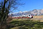 4748 032 als CJX 6113 nach Kufstein am 08.03.2025 bei Hall in Tirol.