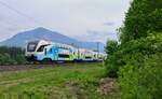 4010 029 als WB 970 (Wien Westbahnhof - Lindau-Insel) am 03.05.2025 bei Brixlegg.