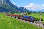Anstelle der planmäßig eingesetzten 1293 war am 28.06.2025 auf dem RJ 87 (München Hbf - Bologna Centrale) die 1216 012 anzutreffen, die den Nightjet-Verkehr der ÖBB Richtung