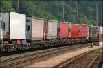 Impression einer vollen RoLa vom W�rgl Terminal Nord zum Brennersee.