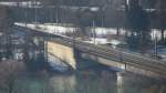 Blick auf die Innbr�cke bei Brixlegg, die im 2.Weltkrieg v�llig zerst�rt wurde und diese Fassung nun seit 1958 besitzt.(29.2.2012)