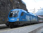ÖBB 1016 023-2 "Kyoto Express" mit dem EC 669 von Bregenz nach Graz Hbf beim Zwischenhalt Imst-Pitztal.