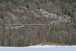 Arlbergbahn Westrampe (|) - Von Braz zum Arlbergbahntunnel hinauf verläuft die Bahnlinie an den nördlichen Hängen des Klostertals.