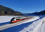 Seit dem Fahrplanwechsel wurde auch auf der Arlbergbahn ein Halbstundentakt im REX-Verkehr eingeführt.