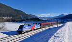 Der neueste Werbestier aus der ÖBB-Flotte ist die 1116 233, die auf das "Lebensgefühl Österreich" aufmerksam macht, welches in Zusammenhang mit dem Skisport stehen soll.