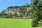 4024 057 als REX 3323 nach Innsbruck Hauptbahnhof am 16.08.2025 bei Roppen.