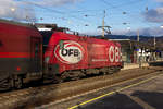 1116 249-4 in neuem Werbekleid in Dornbirn.