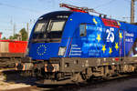 Der neueste Zugang im ÖBB Werbelokpark: "25 Jahre Österreich in der EU", 1116 276-7.