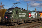 1116 182-7 "Bundesheer" durch Dornbirn.