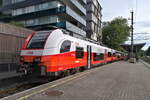 ÖBB 4748 514-8 "Götzis" verkehrt als S1 sinnigerweise nur bis Götzis.