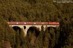 Type 111 auf dem Schlo�bachgrabenviadukt, n�chstens erreicht der Zug Hochzirl.