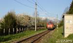 111-045 geleitet den morgendlichen M�nchener Zug dem H�ttinger Bahnhofe zu.