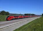 Aktuell finden Testfahrten mit der neuen Baureihe 4706 auf der Koralmbahn statt.
Hier zusehen 4706 103 und 4706 102 zwischen dem Bahnhof Weststeiermark und dem 32,8 Kilometer langen Koralmtunnel.