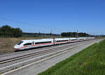 Der ICE 412 205 absolvierte am 5. August 2025 Mess-und Testfahrten auf der Koralmbahn zwischen Graz und Klagenfurt, hier zu sehen als SPROB 93376 kurz vor der Einfahrt in den kanpp 33 Kilometer langen Koralmtunnel.