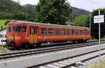 Der in Übelbach abgestellte, zum Reservetriebwagen ET 15 passende Steuerwagen Bt 994 ex SZU. Aufnahme vom 2.7.19.
