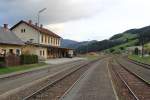 Bahnhof Obdach bei Km 16,4 an der Lavantalerbahn um ca.