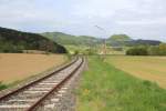 Die Haltestelle Altacherwirt bei Km 72,6 ist ein St�ck Bahngeschichte, nur noch Lampen zeugen von der einstigen Haltestelle.