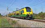 4746 310-3 (Siemens Desiro ML | Raaberbahn ventus) wurde bei Götzendorf an der Leitha (A) fotografiert.