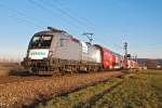 1116 141 "Siemens" war am 04.12.2015 mit dem REX 2108 von Wien FJB nach České  Velenice unterwegs.