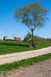 1116.130 "E-Card", mit REX 2110 nach České Velenice, am 16.04.2016 kurz vor Langenlebarn.