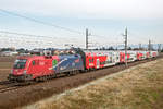 1116 168 " Vega Trans" bringt den REX 2110 von Wien FJB nach České Velenice.