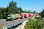 1016 020 "Klima- und Umweltschutz" war am 09.08.2019 mit dem R 2221 unterwegs.