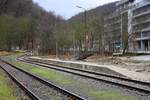 In der Ladestelle Waldmühle entsteht ein neuer Bahnsteig inklusive dessen Beleuchtung.