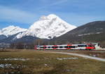 4024 095-4 als REX 5385 (Landeck-Zams - Innsbruck Hbf) bei Oberhofen im Inntal, 19.01.2019.