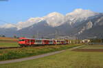 REX 5375 (Landeck Zams-Innsbruck Hbf) mit Schublok 1144 239 bei Flauring 16.10.21